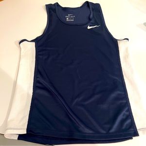 Nike Womens Anchor Singlet Blue Tank Top Size Medium